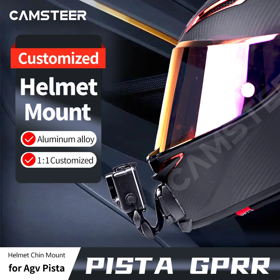 Supporto Mento Per Action Cam GoPro Per Caschi AGV Pista GP R/RR E Corsa R