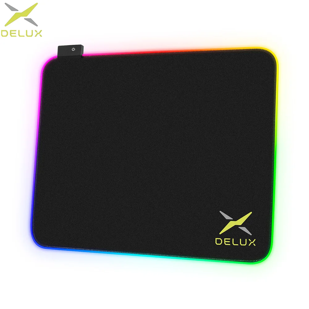 Delux-grande Rgb Gaming Mouse Pad Antiderrapante Base de Borracha Tapete Impermeável com Bordas Duráveis Ótimo para Escritório e Jogos Gp003