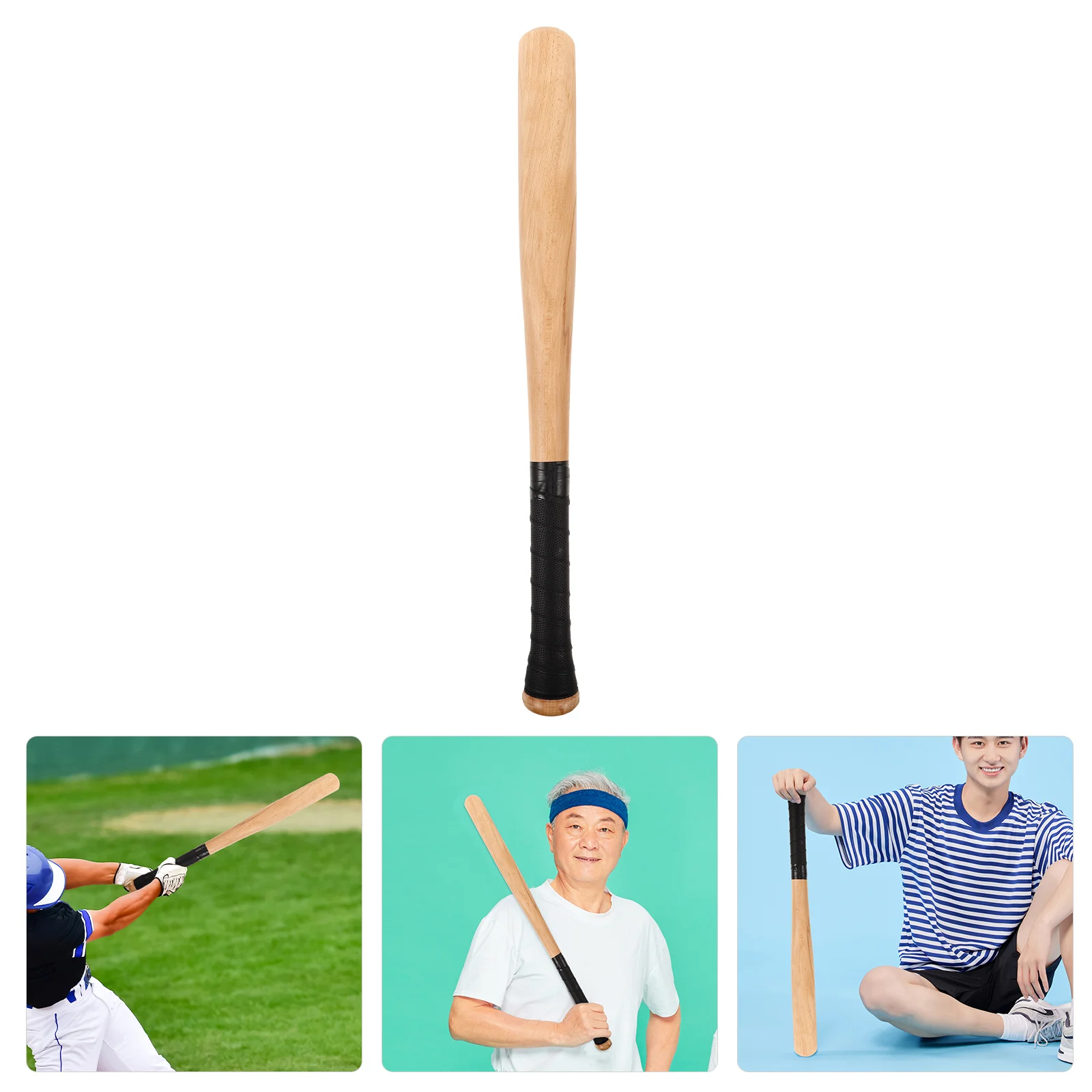 

Solid Wood Baseball Bat Baseballs Practical Multi-use Wooden Portable Bats Stick Child Student Retro