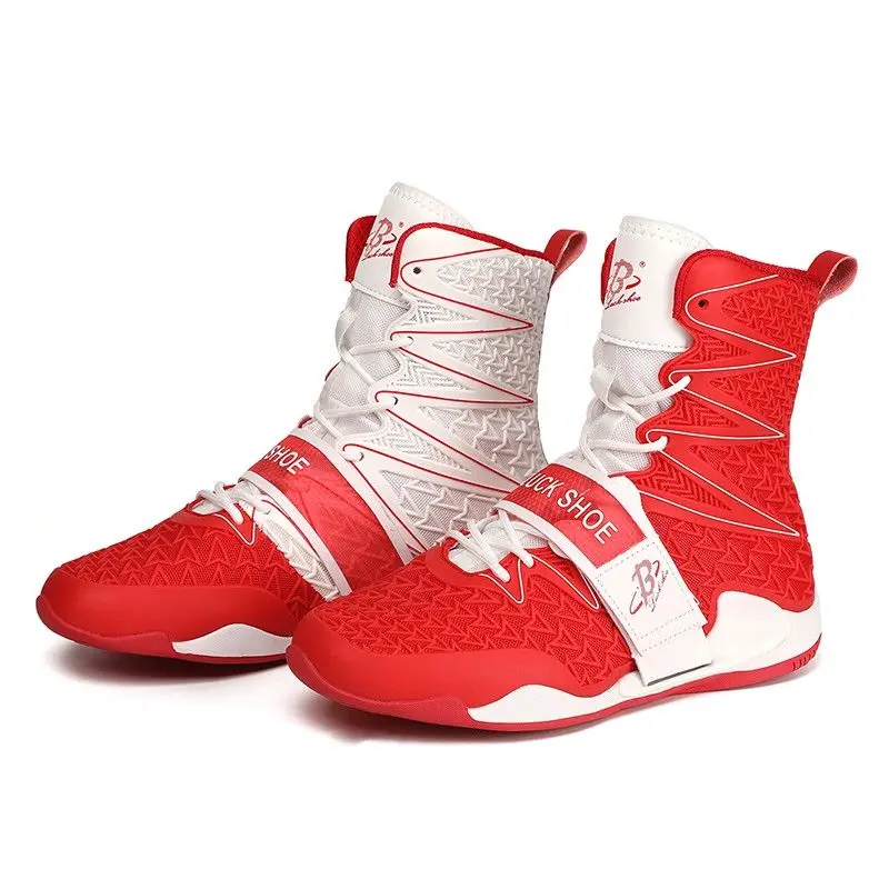 Men's Fighting Boxing Shoes New Professional Wrestling Shoes Gym Training Boxing Boots Women's Breathable Non-slip Sneakers