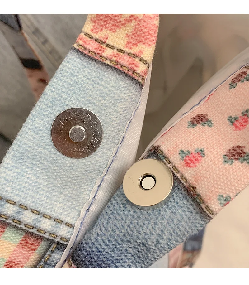 Women Denim Tote Bag Versatile Large Shoulder Bag Casual Style_voghion.com