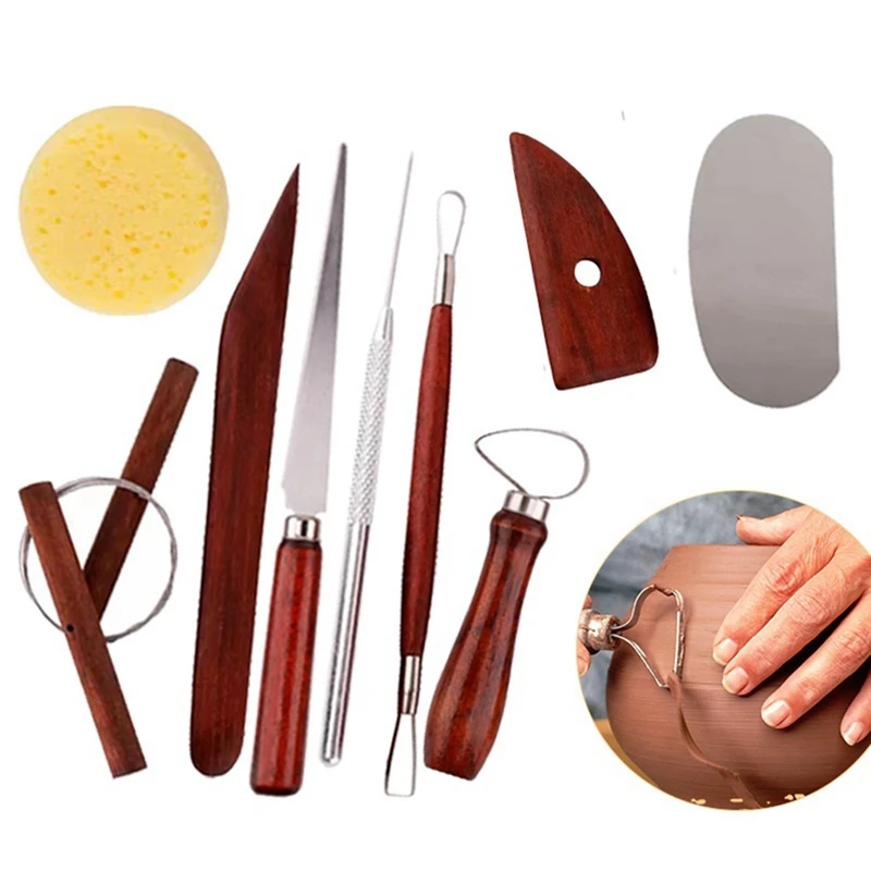Clay Tools Pottery Carving Tools Set Of 15 Plastic Tools Mud Line Cutting Tools Multi-Purpose Clay Tools Durable Easy To Use 4