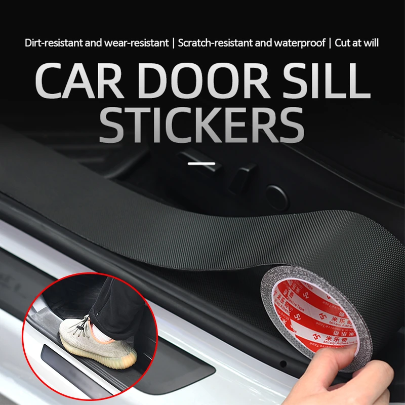 5m Car Stickers Auto Bumper Door Sill Protection Strip Sticker Anti