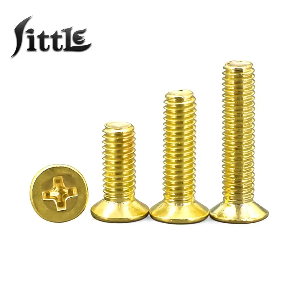 Metric Phillips CSK Flat Head Tiny Screws, Brass & Steel Metal Components  Manufacturing