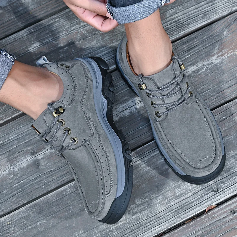 أحذية رجال الأعمال الرسمية الجديدة غير الرسمية - طبقة علوية من الجلد ناعمة ومريحة داخلية مع نعل مبطن وأحذية مداس غير قابلة للانزلاق