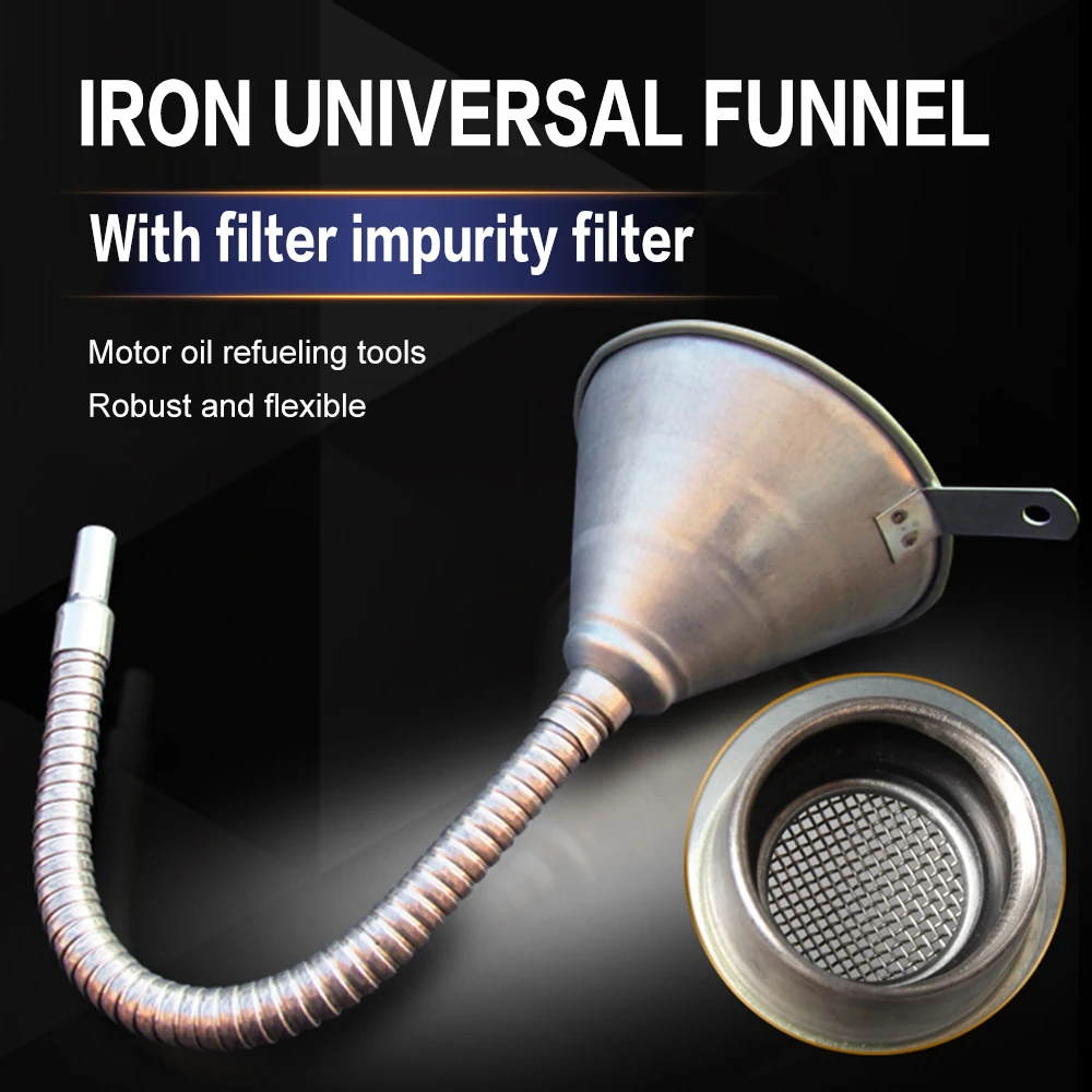 

Car motorcycle Refueling funnel 370MM universal funnel bendable filter funnel oil diesel fuel refueling funnel bendable + filter