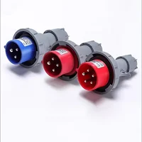 63A 125A IP67 220V 380V Industrial MALE FEMALE Plug and Socket 3P/4P/5P Electrical ConnectorWall Mounted Socket 3