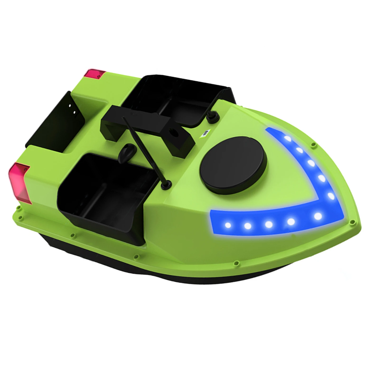 Bateau RC pêche GPS 500m 18000mAh LED 7 couleurs