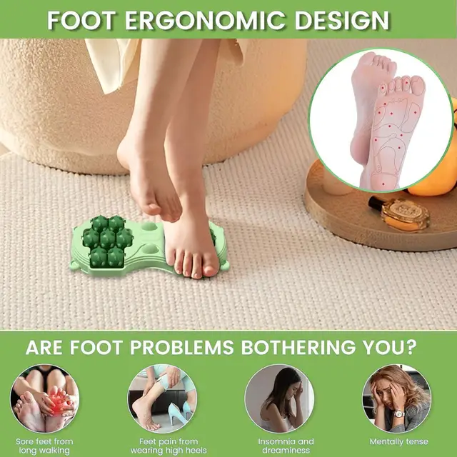 Ergonomic Double Foot Massage Roller 3