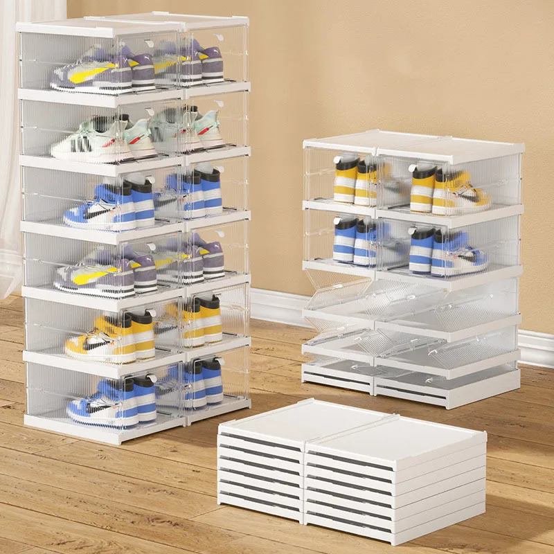 

Складная пластиковая коробка для хранения обуви, всего 2 коробки