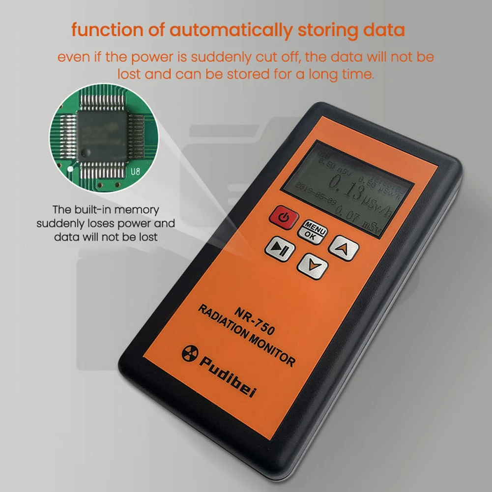 NR-750 850 950 Handheld Nuclear Radiation Detector LCD Display Household Radioactive Tester Geiger Counter &beta; Y X-ray Detection radiation detector geiger counter