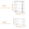 Clear Storage Case, Dustproof Wall Storage Box, Cosmetic Skincare Containers, Cosmetic Display Cases, Layered Makeup Organizer 6