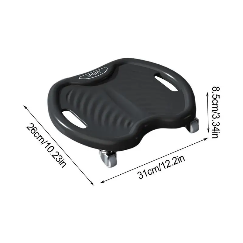 Exercise Roller Wheels Abs Wheel Roller 360 Scroll Wheel Four Wheels Curved Groove Handle Mute Ab For Building Muscle