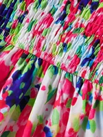 Vêtements pour filles, robes longues douces et mignonnes pour le printemps et l'été, robes de plage à manches courtes, robes longues à fleurs 5