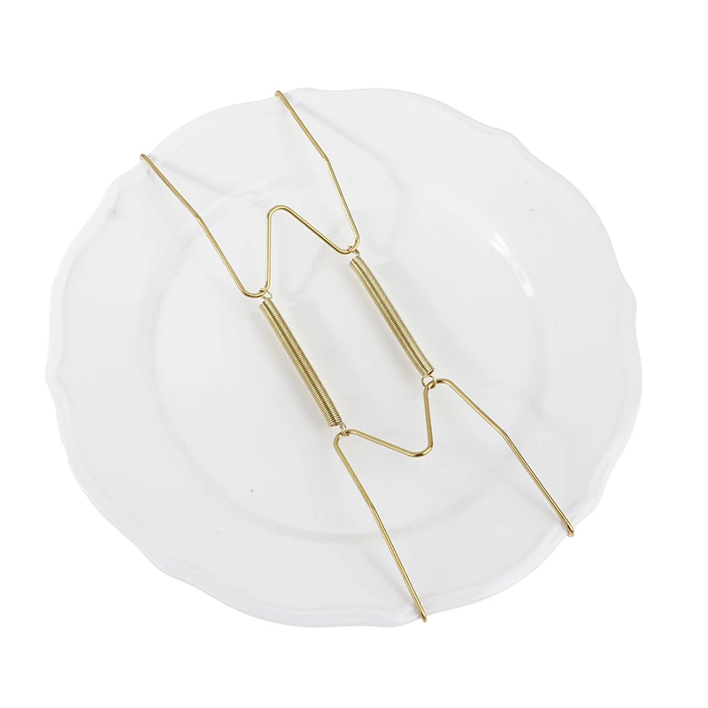 

Wall Display Plates Hanger W Type Decoration Dish Spring Holder Invisible Hook