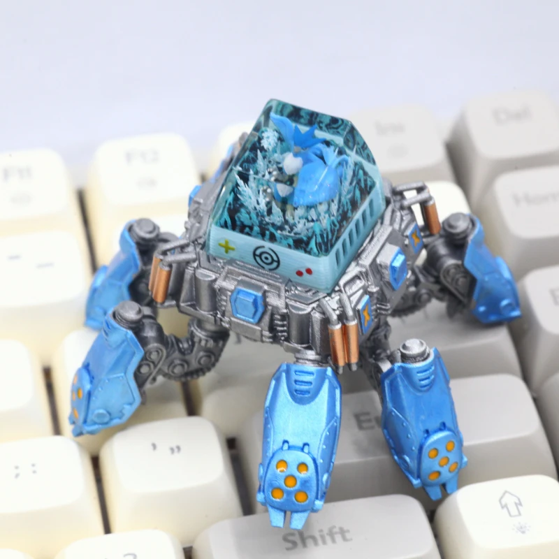 Echome Mecha Keycap Display Stand 3d Resin Anime Keyboard Cap Armazenamento Personalizado para Decoração de Desktop Gamer Gift