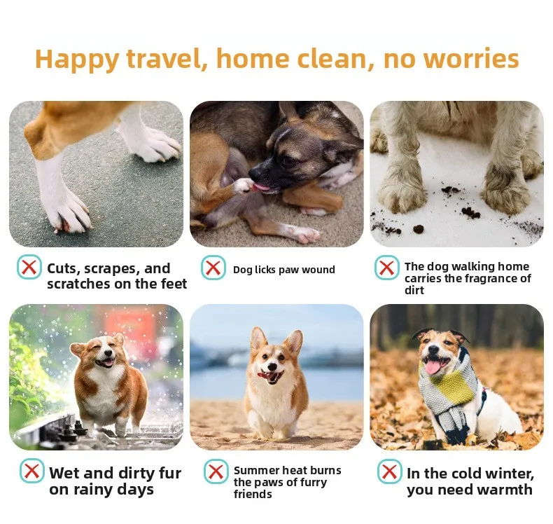 Bequeme, atmungsaktive Mesh-Hundeschuhe, einfach anzuziehende Haustier-Fußbekleidung für Welpen und kleine Hunde – Detail 12