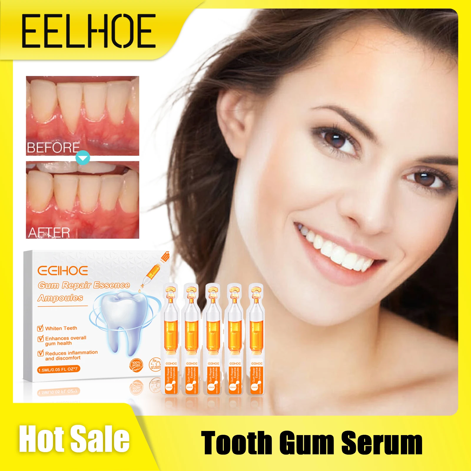 Tooth Gum Serum Repair Anti Gingival Atrophy Recession Inflammation Discomfort Disease Remove Stain Oral Whitening Teeth Essence teeth whitening strips,teeth whitening toothpaste,teeth whitening powder,teeth whitening kit,teeth whitening gel