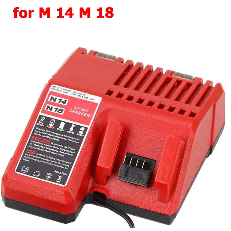 밀워키 12V 14.4V 18V 리튬 이온 배터리용 휴대용 교체 충전기 48-11-1815 48-11-1811 48-11-1841 배터리 충전기