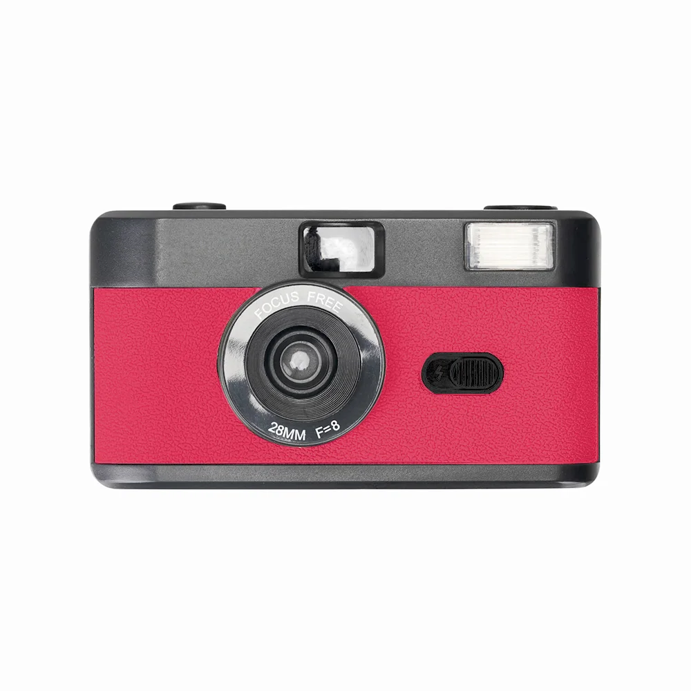 ヴィンテージレトロ35mm再利用可能フィルムカメラ固定フォーカス