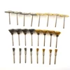 24Pcs Brass Brush Steel Wire Wheels Brushes Drill Rotary Tools Polishing Rotary Tools Metal Rust Removal Brush Set Hand Tools 3