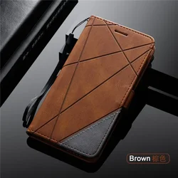 Premium Flip Leather Wallet Phone Case with Stand Holder for Huawei mate40pro (Brown)