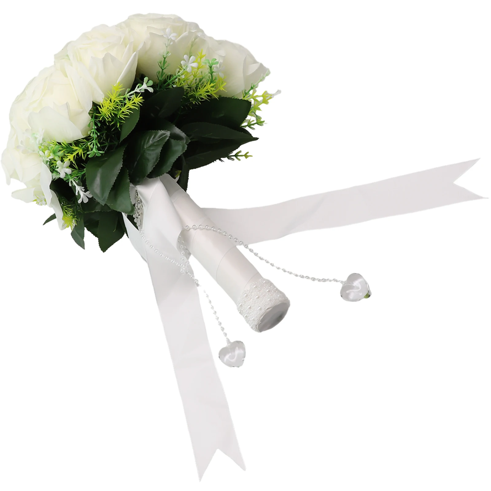 

Bridal Bouquet Wedding Bouquet Romantic Bridal Bouquet with Artificial Roses Perfect for Weddings and Festivals