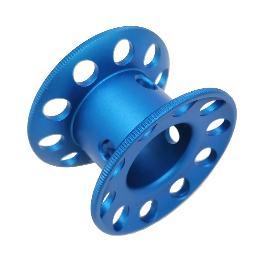 Mini Blank Aluminum Alloy Diving Finger Spool Tech Wreck Cave Reel Dive Diver Freediving Line Guide Reel Holder For DIY 15M line 5