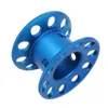 Mini Blank Aluminum Alloy Diving Finger Spool Tech Wreck Cave Reel Dive Diver Freediving Line Guide Reel Holder For DIY 15M line 5