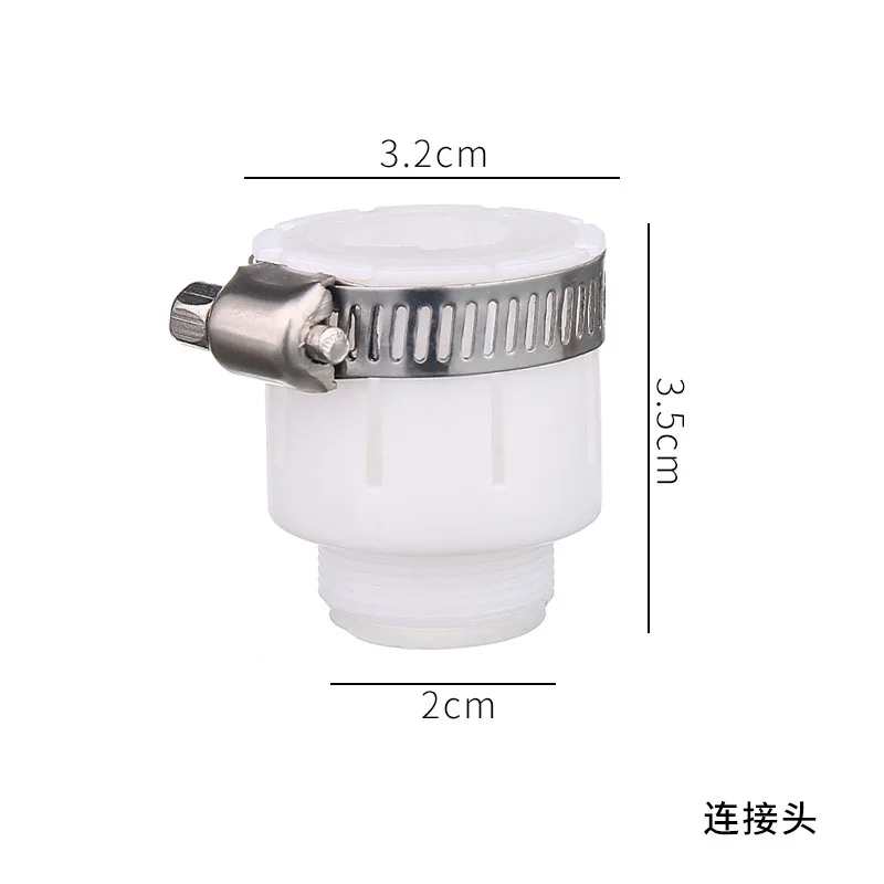 Kitchen Stainless Steel Faucet Sprinkler Water-saving Device Lengthening Rotating Splash Proof Sprinkler Spray Extender Bubbler