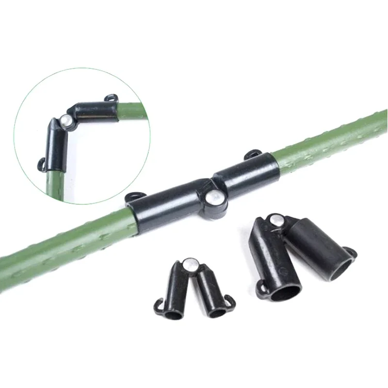 10 Stück Universelle Kunststoff-Clips Pflanzenstützen Feste Verbindungsstücke Gartenpfosten 11mm Fixierhalterung Kletterpergola-Verbinder – Detail 9