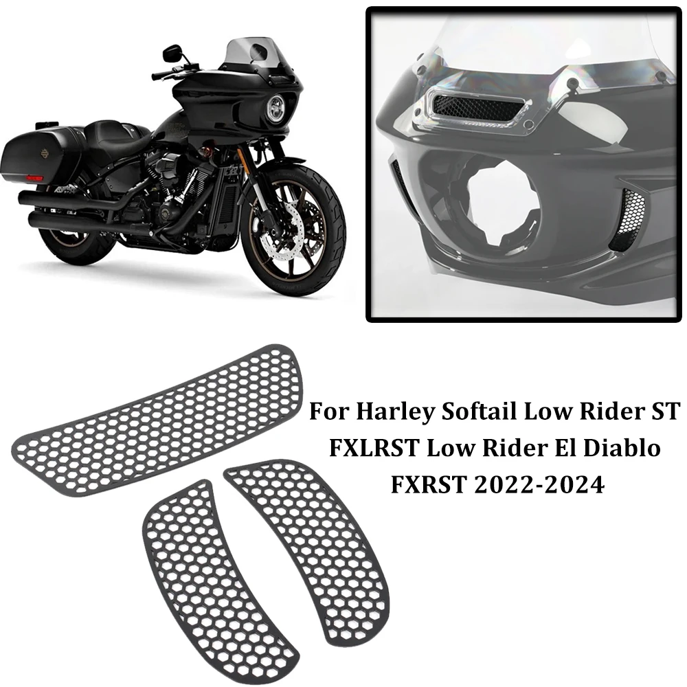 15 Inch Windshield For Harley Softail Low Rider ST & El Diablo - 2022-2024 Motorcycle Wind Deflector