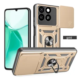 Custodia posteriore ibrida in metallo con anello portafoto e protezione per la fotocamera