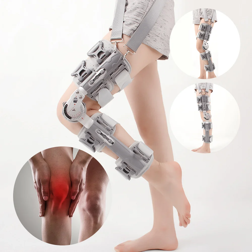 Adjustable Knee Joint Fixation Brace Fracture Ligament Strain Medical Bracket Postoperative Meniscus Lower Extremity Fixator