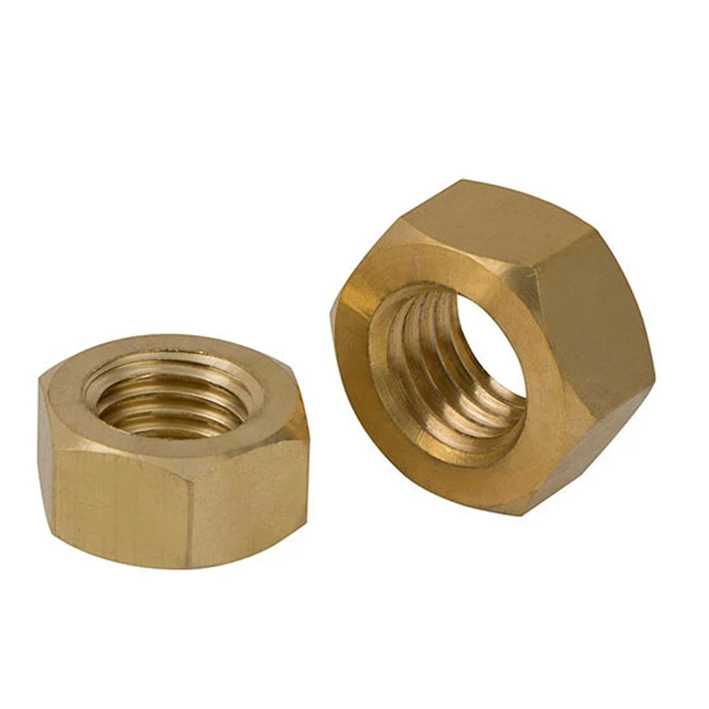 Hexagon nuts solid brass hexagon nuts for M2 M2.5 M3.5 M4 M5 M6 M8 M10 M12 M14 M16 M18 M20 M22 M24 bolts metric thread