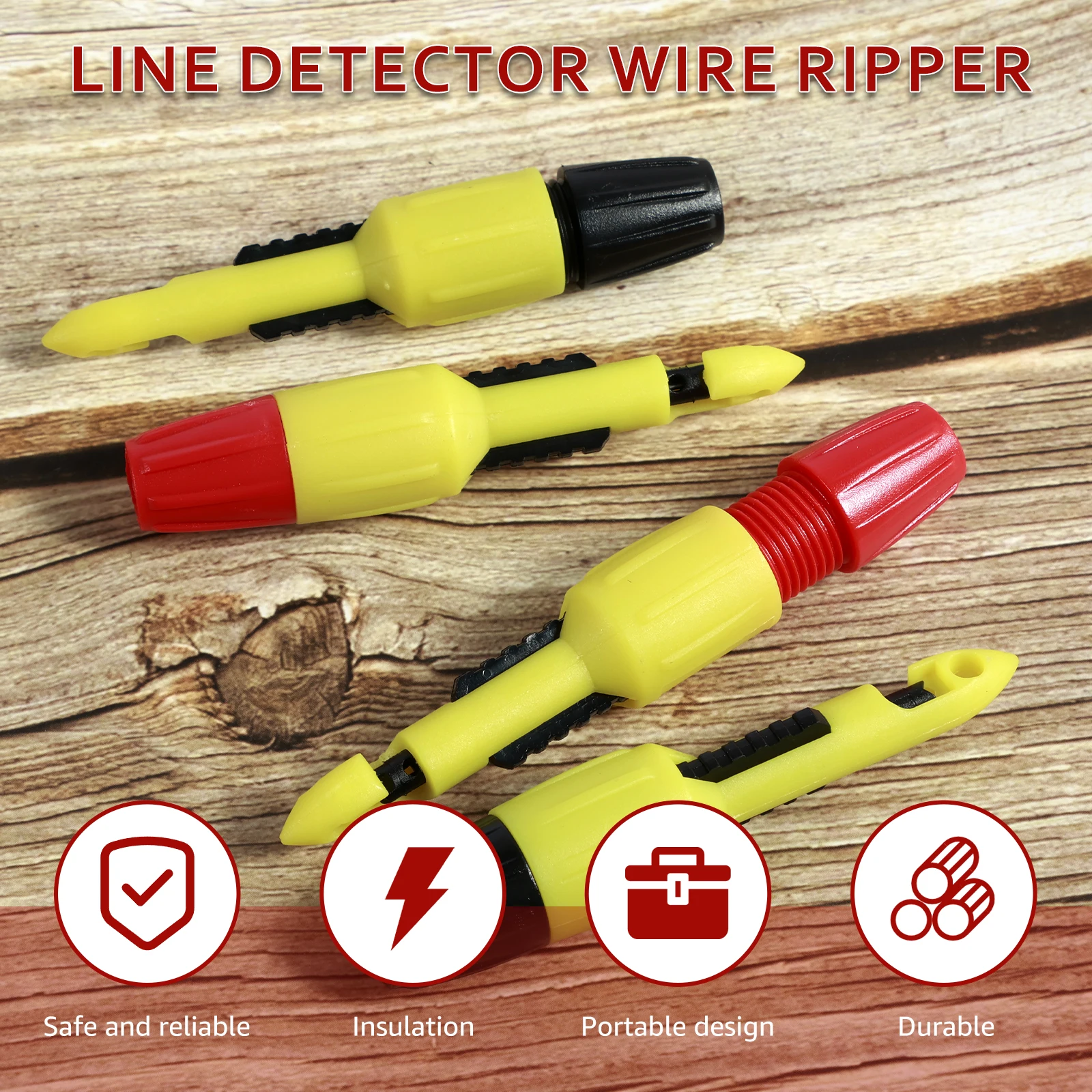 4PC Wire Piercing Probe Insulation Piercing Clip Wire Piercing Tool for Multimeter Voltage Thermometer Voltmeter Testing 2mm 4mm 2