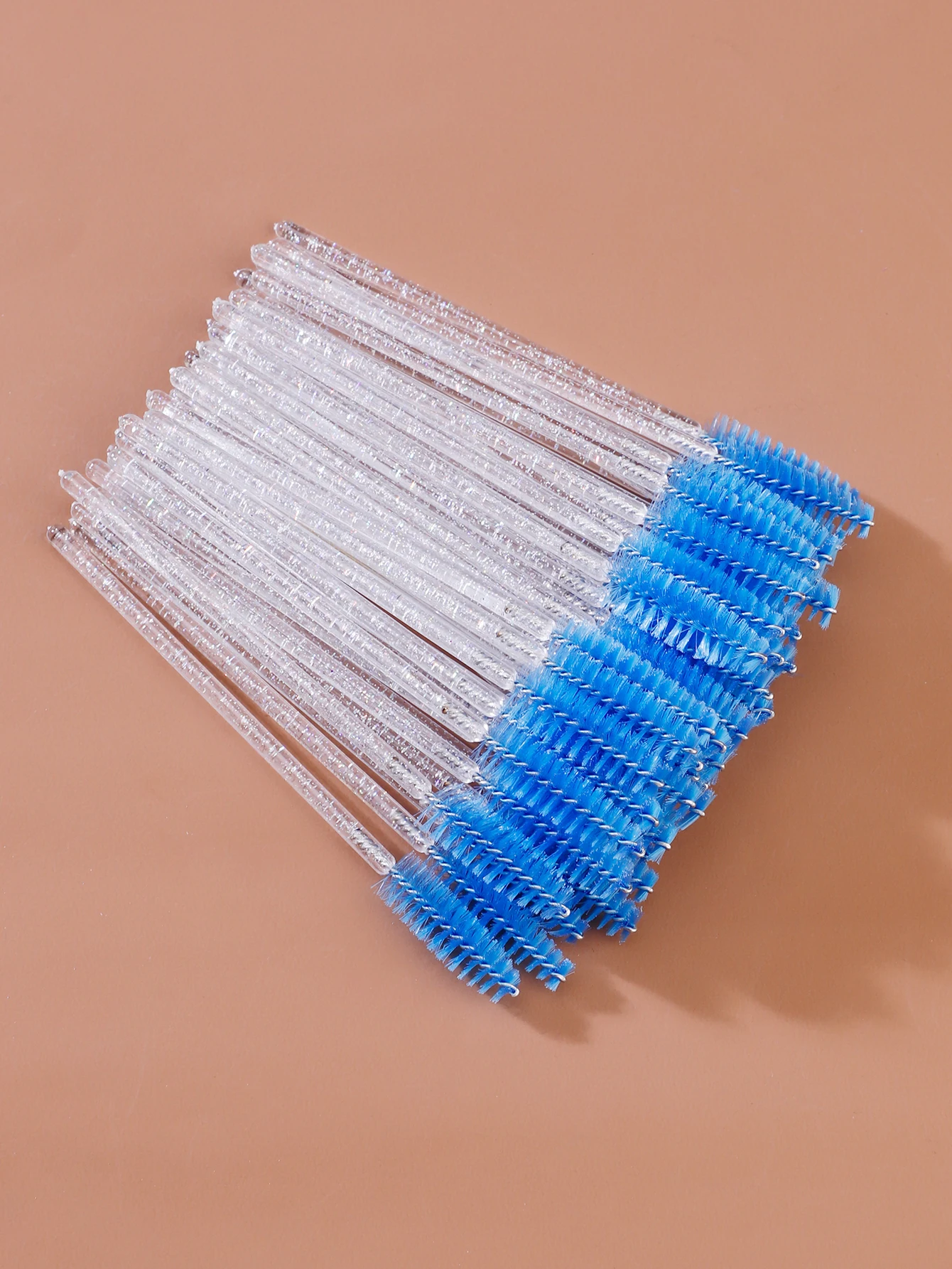 Disposable Crystal Eyebrow & Eyelash Brush Set - 50pcs Cosmetic Beauty Tools