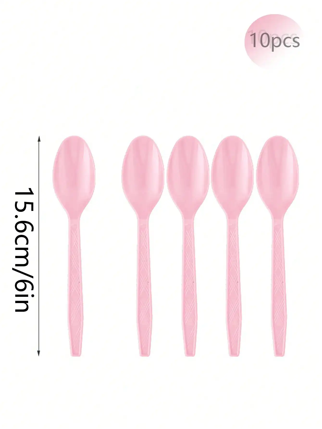 Pink Party Supplies Set - Disposable Plates Spoons Forks Knives