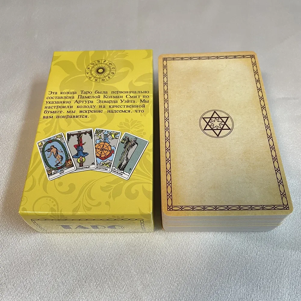 Russian Tarot Classic Affirmation Cards Learning Deck Tarots NEW Russian Version classic tarot cards board games oracle deck 5