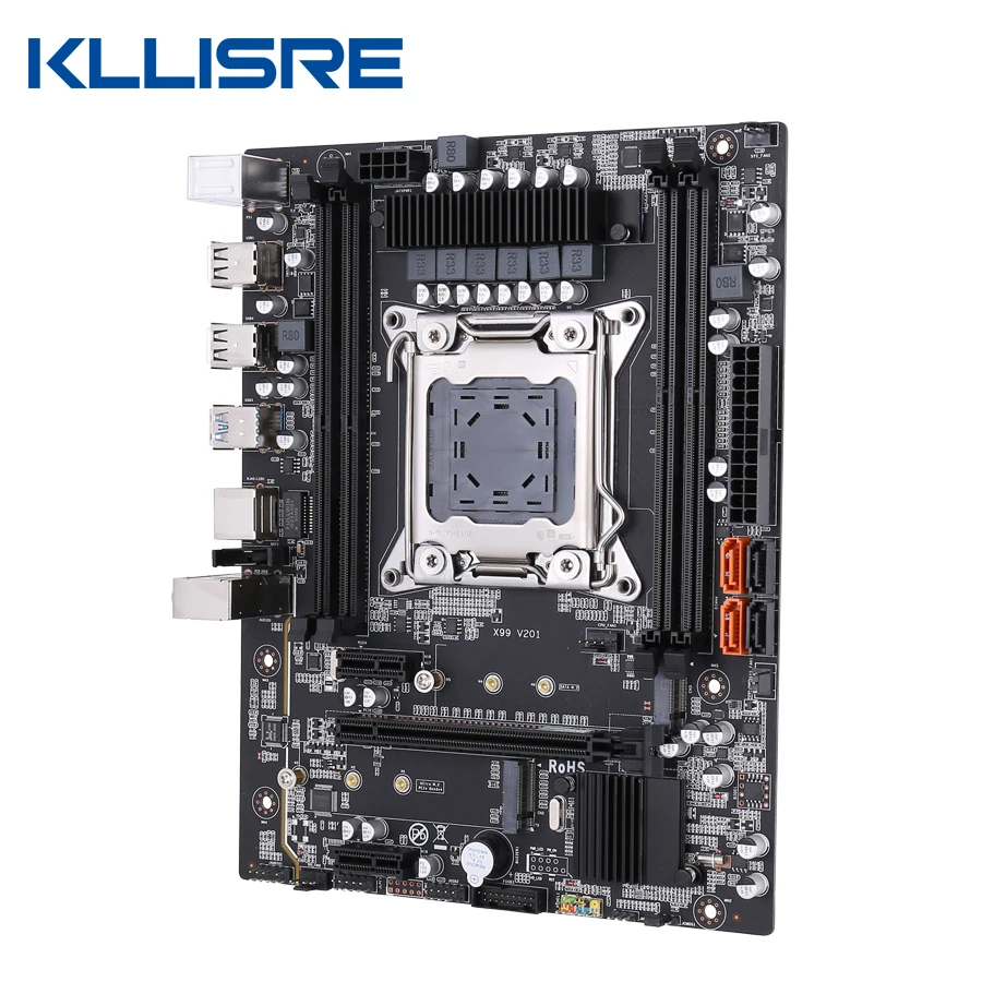 Kllisre X99 motherboard combo kit set Xeon E5 2650 V3 LGA 2011-3 CPU 2pcs X 8GB =16GB 2666MHz DDR4 memory best pc motherboard for music production