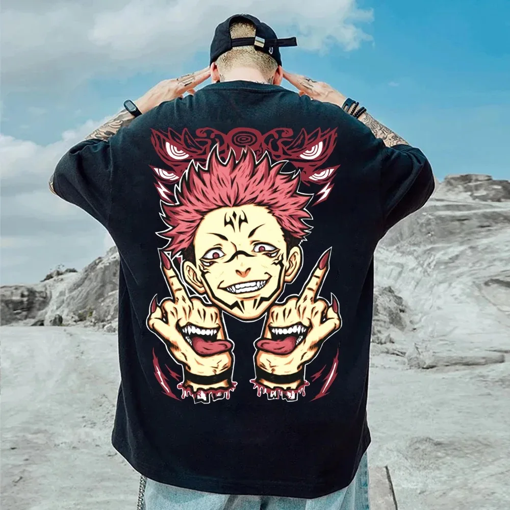 

Anime T-Shirt Harajuku Funny Ryomen Sukuna Printed T-Shirt Jujutsu Kaisen Short Sleeve Graphic Gift Pullover Shirt