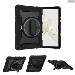 Heavy Duty Rugged Tablet Case with Stand and Strap, Shockproof  for 11.5 - 12.3 Inch Tablets (01 Black Black)