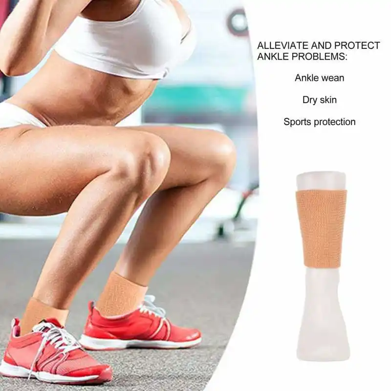 

Men Women Figure Skating Support Belt Ankle Brace Compression Sleeve Injury High Elastic Recovery Sports Protection Relief Pains