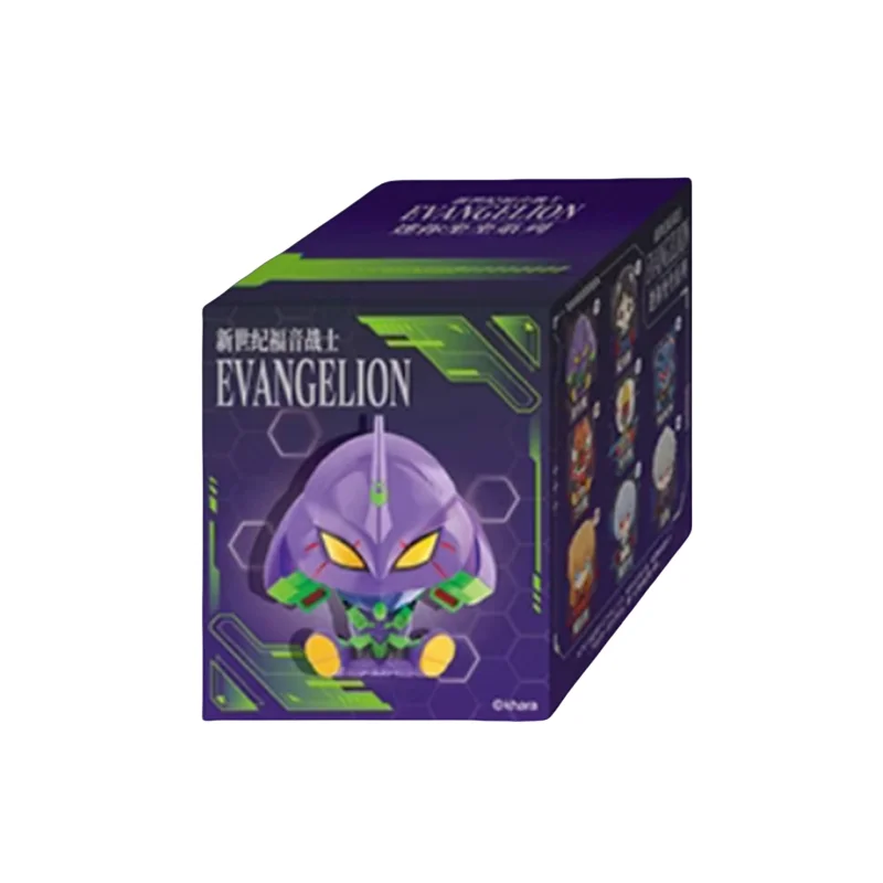 Genuíno toyota século- evangelelion bonito boneca mini sentar série caixa cega eva anime figura eva modelo ornamento decoração de mesa brinquedos presentes