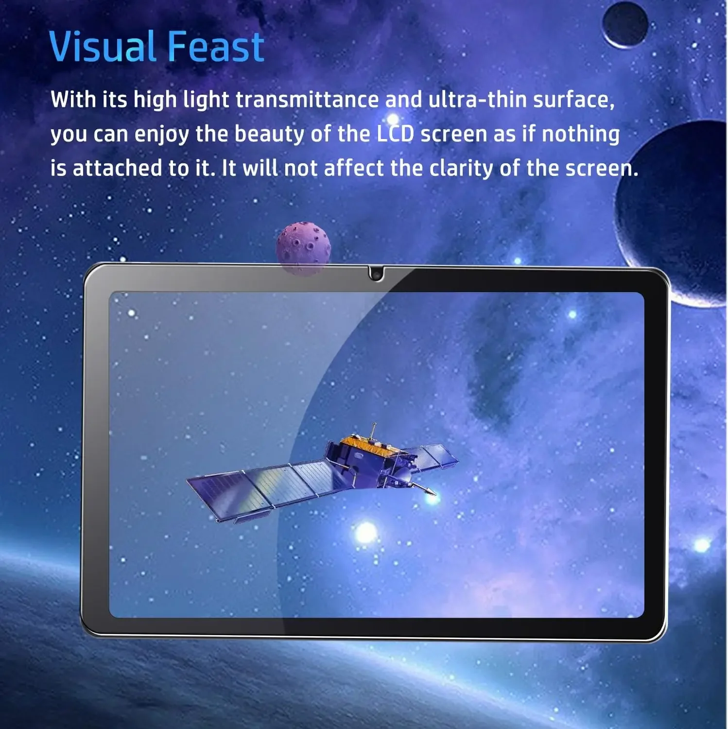 2 Pack Tempered Glass Protector for Acer Iconia Tab P10 10.4 Inch 2023 Tablet Screen Protectors Anti-Scratch HD Clear Film 6