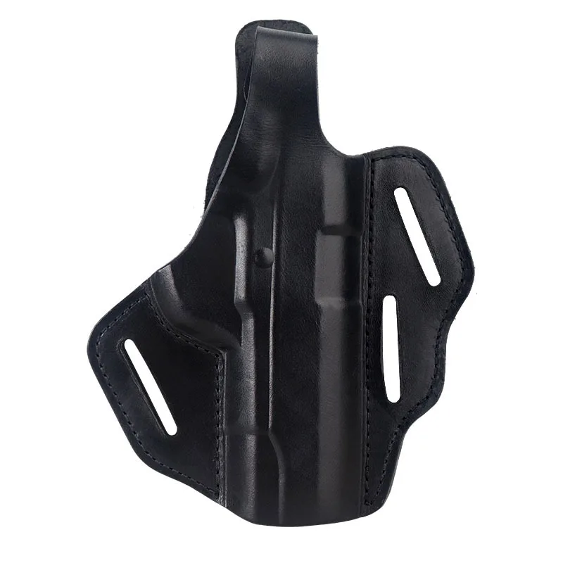 

Outdoor Tactical M1911 Gun Holster Soft Leather Pistol Holster Hunting Quick Pull Gun Bag for Paintball CS