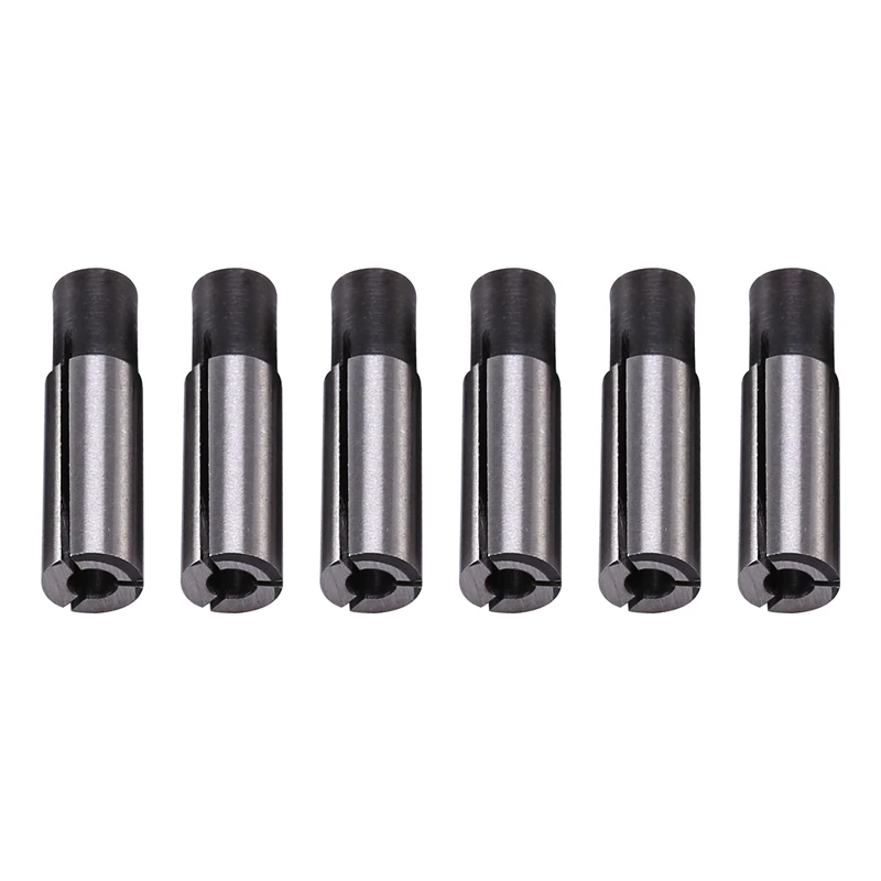 6Pcs 1/4 Inch To 1/8 Inch Cnc Engraving Bit Router Adapter Convert For Engraving Machine Tool best router for woodworking