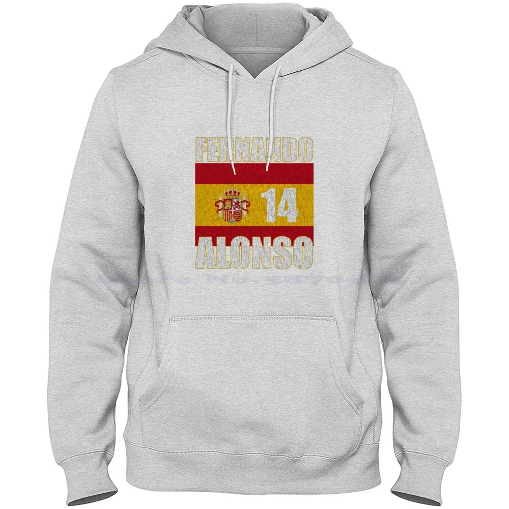 Fernando Alonso Classic T-Shirt 100% Cotone Felpa Con Cappuccio Fernando Alonso Fa14 Alonso14 Hungry Shark