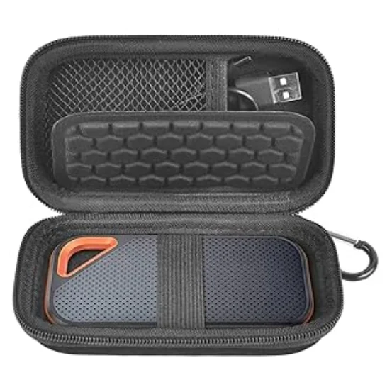 Étui De Protection Rigide Pour SSD Externe SanDisk Extreme/Extreme Pro 500Go-2To - EVA + PU - Vert