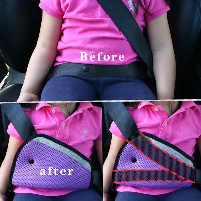 

Car Seat Belt Adjuster For Kid Seat Belt Triangle Retainer Upholstery Baby Safety Triangle Sturdy Device Protection Car Interior